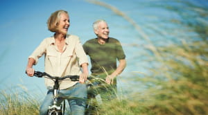 mature couple on holiday